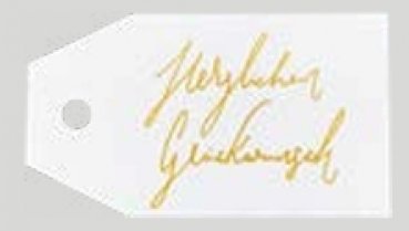 Anhängekarten Herzlichen Glückwunsch